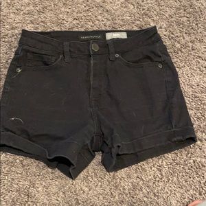 Aeropostale Black Midi Shorts